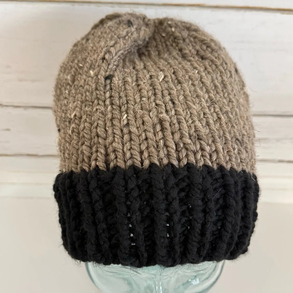 Handmade knit beanie